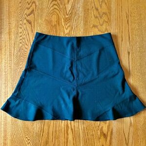 "Loft Outlet" black skirt, L, flared bottom, EUC
